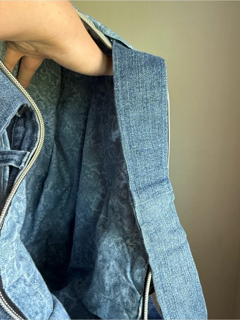 LEE Upcycled Handmade Y2K 90s Denim Jean Handbag Purse